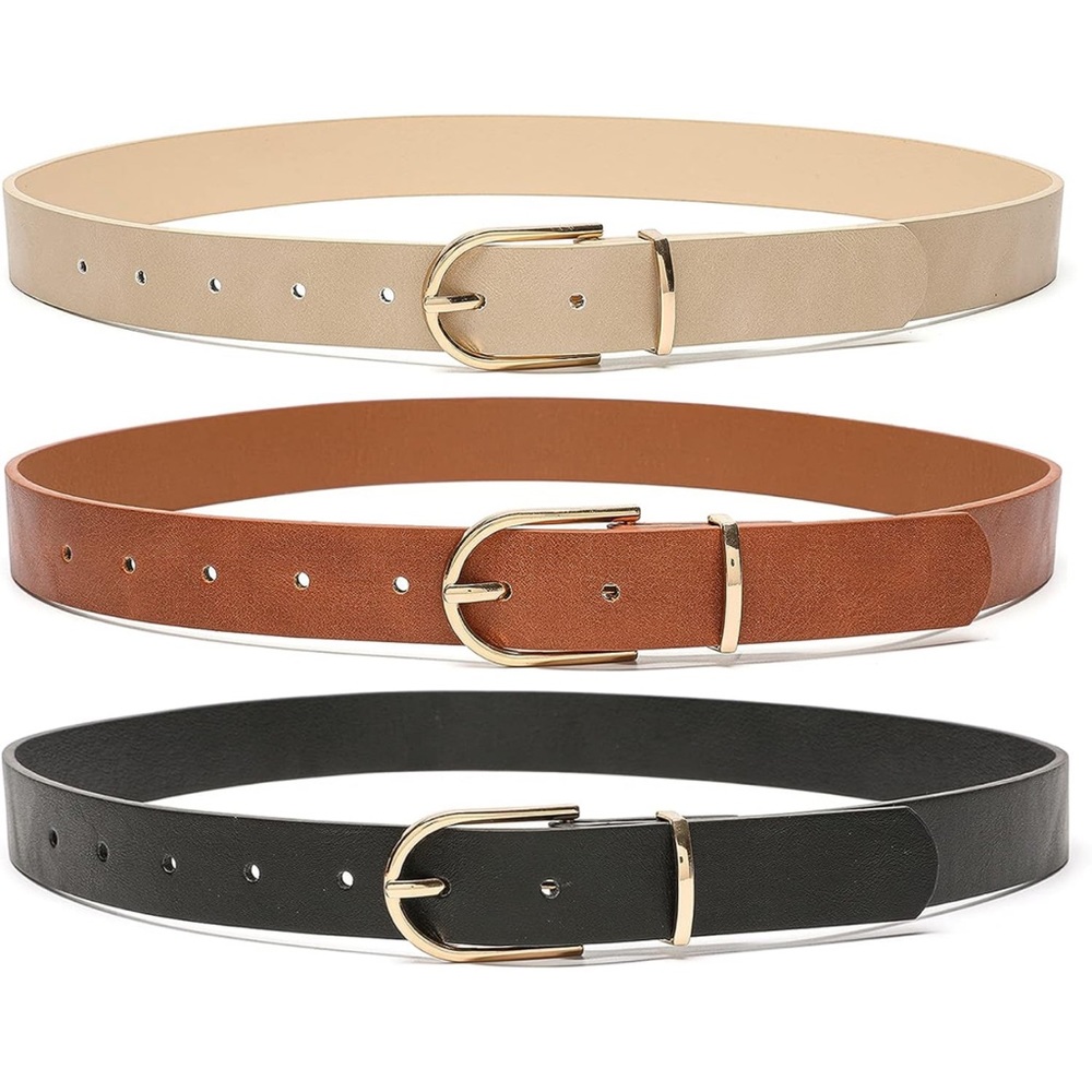 Faux Leather Belts NWOT